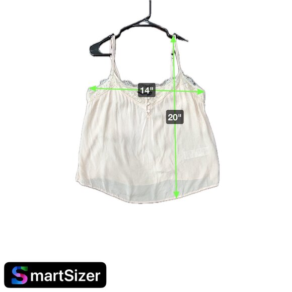 Abercrombie & Fitch XL Beige Lace Trim Cami Top Leopard Print 90s Y2K Babydoll - Picture 6 of 8